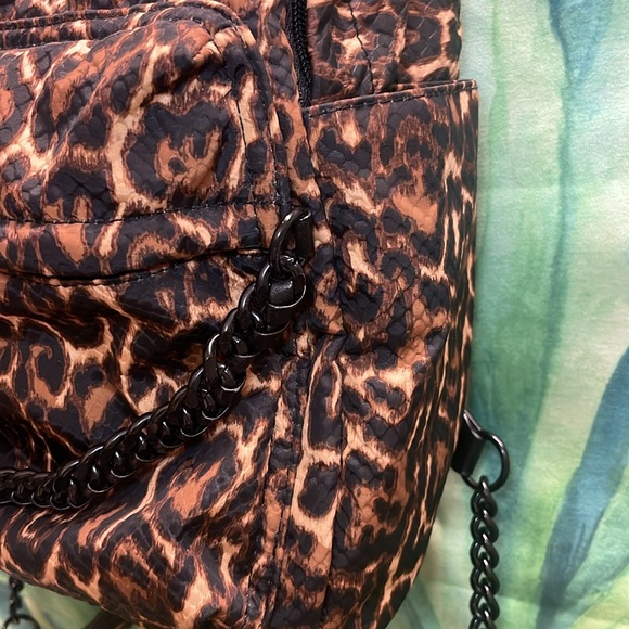 Victorias Secret Leopard Backpack with chain detail main image 15